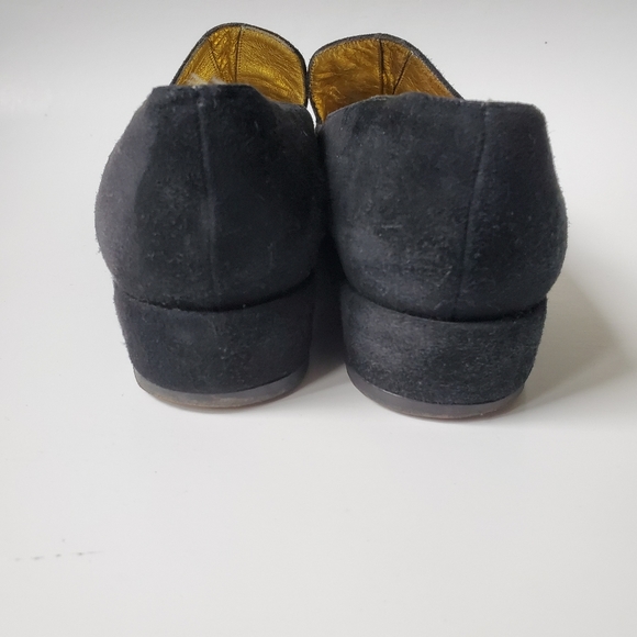 Vintage Joan & David black suede shoes size 8M - Picture 7 of 14